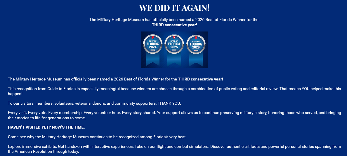 Museum Lab Roon Home - Military Heritage Museum